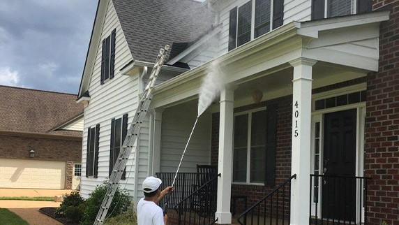 Wood Concrete Power Washing Service in Newport News VA